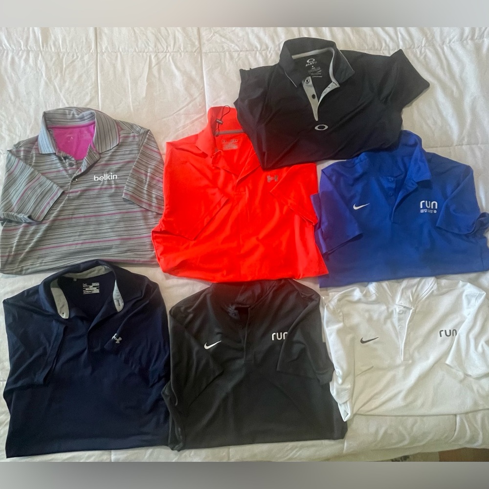 Lot of Men’s medium dri-fit polos